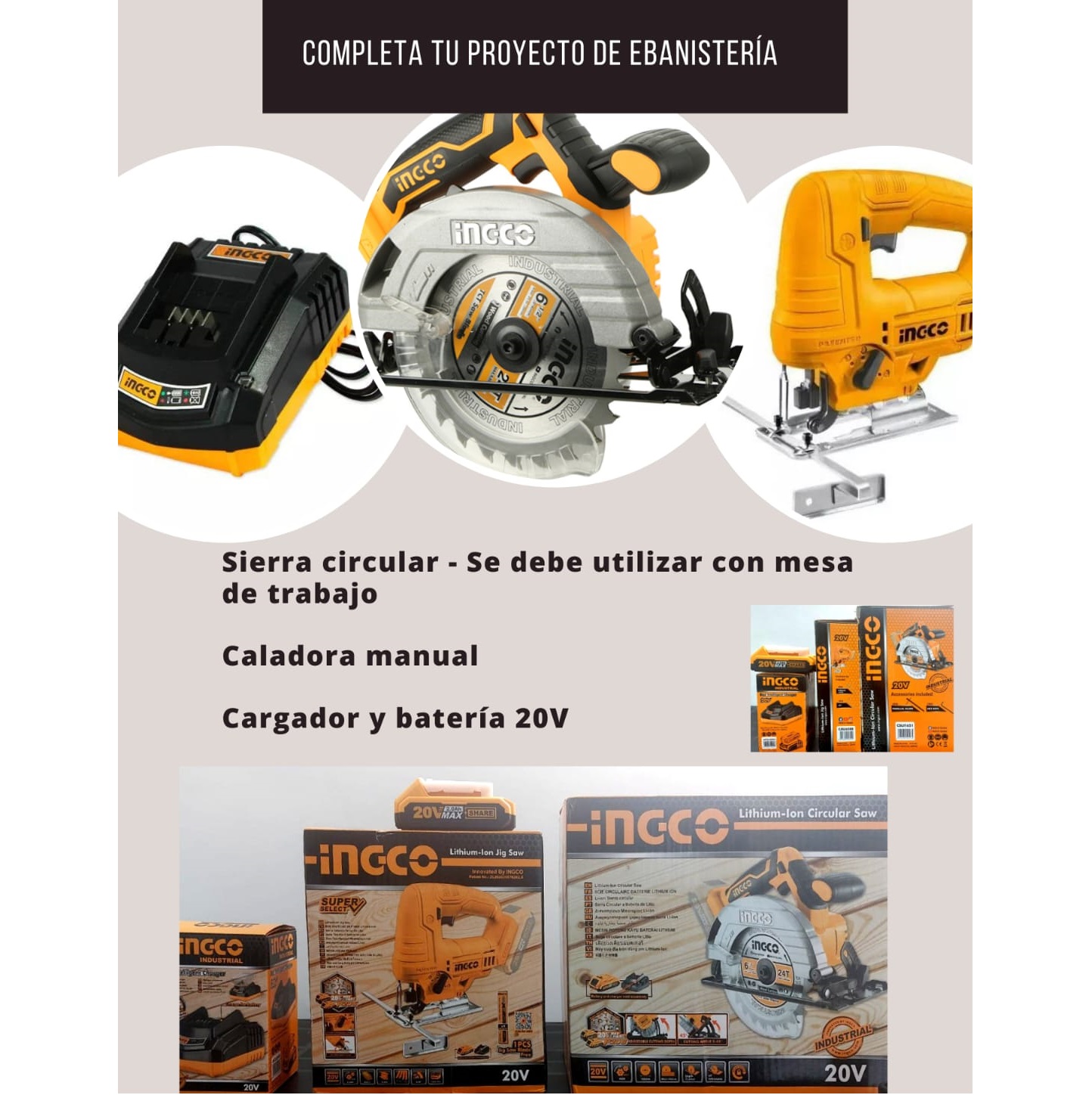 Combo de ebanistería