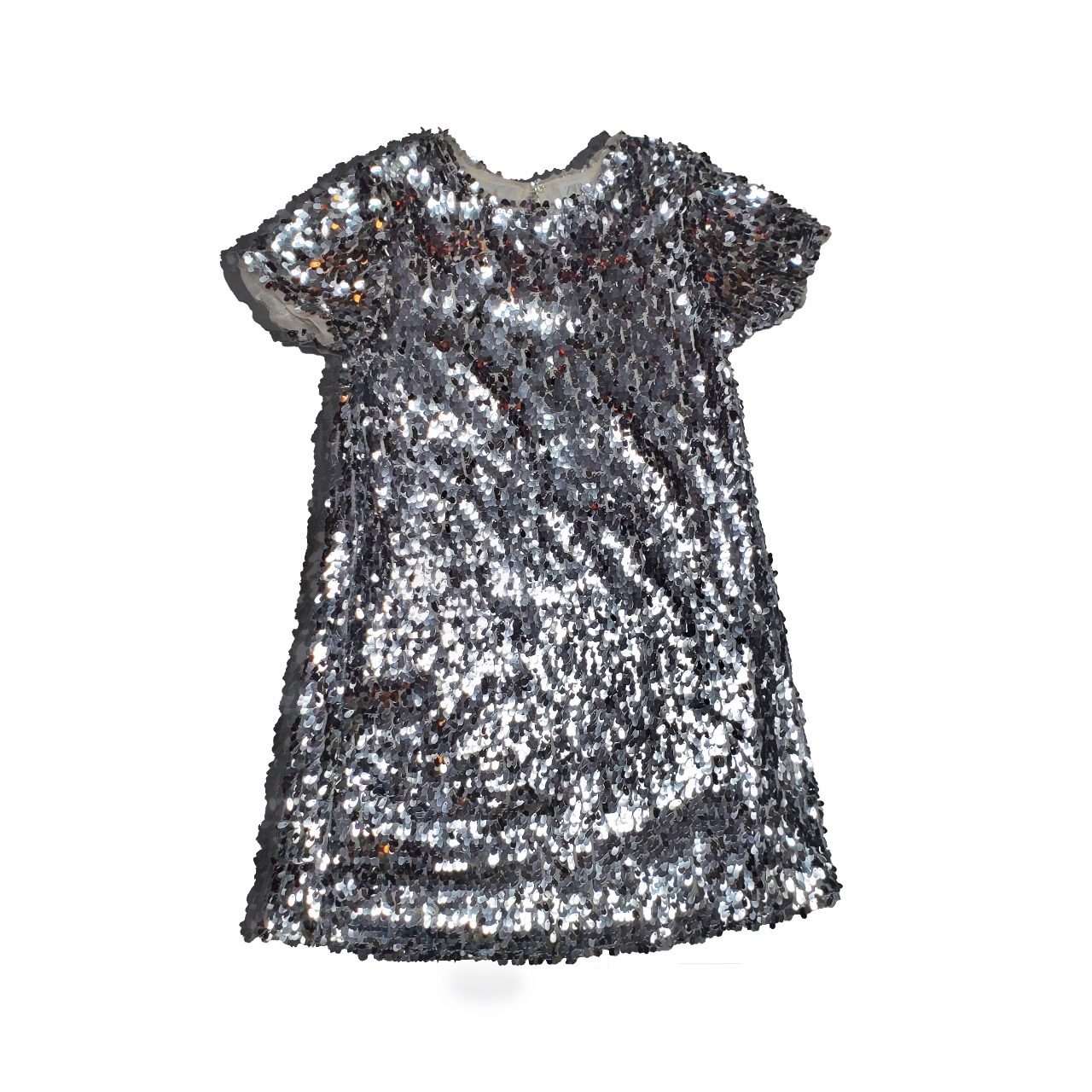 Vestido de Lentejuelas Plateado