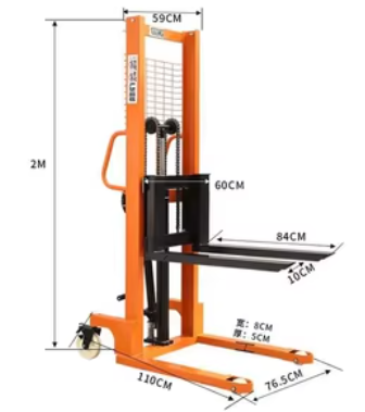 APILADOR MANUL HIDRAULICO 2TN MASTIL 1.6M