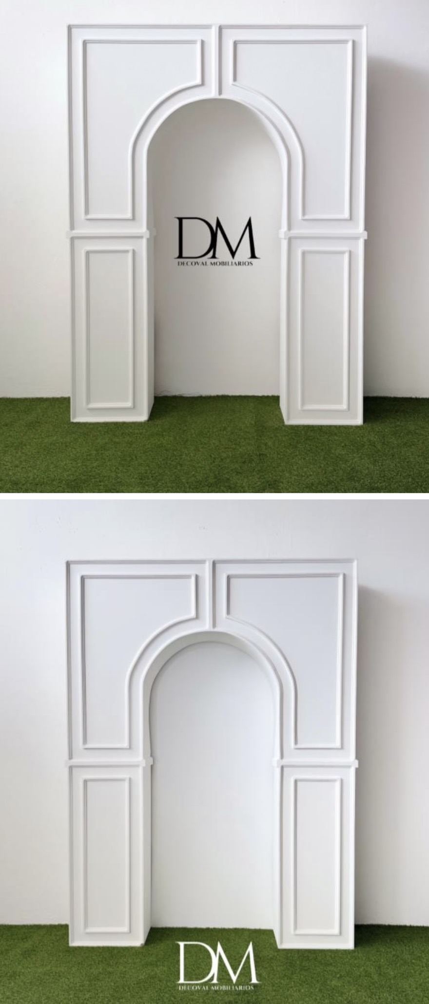 MAMPARA 3D CUADRADA ESTILO GRIEGO PEQUEÑA DE MADERA Y MDF